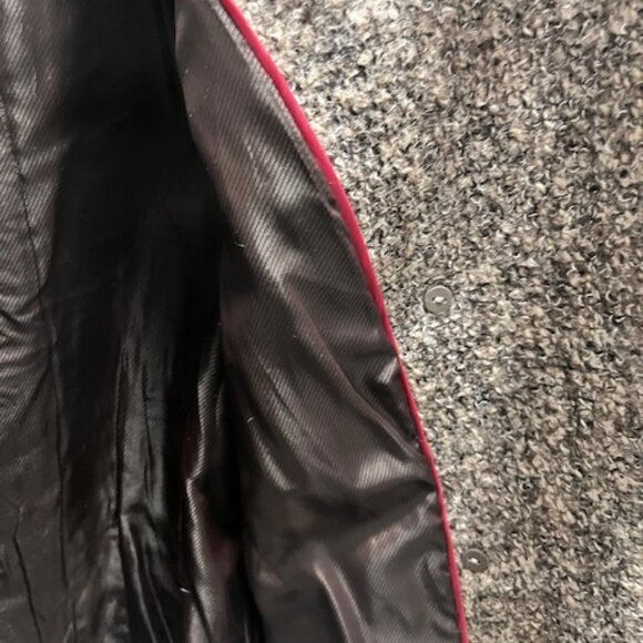 Calvin Klein Double Breast Thick Wool Jacquard Winter Coat - Picture 6 of 6